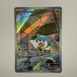 Quaxly 206/193 Illustration Rare Paldea Evolved Pokemon Card - Image 1