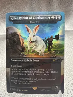 Killer Rabbit of Caerbannog - Kezzerdrix #826 (Foil) NM Secret Lair Drop - Image 1