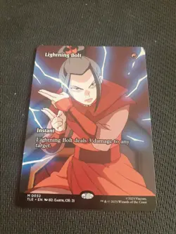 MTG Lightning Bolt FULL ART - NM - Avatar: The Last Airbender 0032 TLE - Image 1