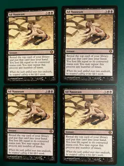 MTG Ad Nauseam Shards of Alara Playset NM/LP - Image 1