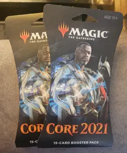 MTG Magic Core 2021 2) Sleeved Booster Packs - New - Image 1