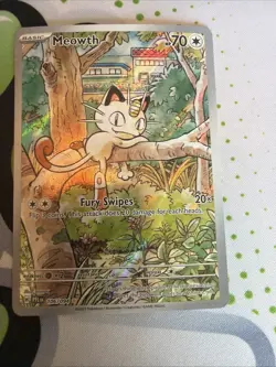 Pokemon Meowth 106/094 – Phantasmal Flames – English IR (Illustration Rare) ..II - Image 1