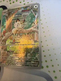 Pokemon Meowth 106/094 – Phantasmal Flames – English IR (Illustration Rare) ..II - Image 3