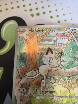 Pokemon Meowth 106/094 – Phantasmal Flames – English IR (Illustration Rare) ..II - Image 4