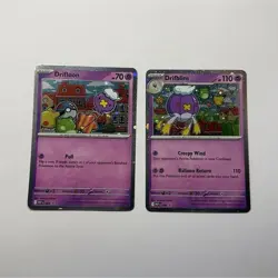 Pokemon TCG Mega Evolution Set Promo Drifloon Drifblim Holo Psychic Lot 2 Cards - Image 1