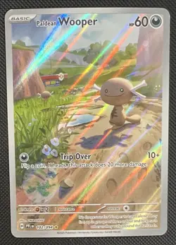 2025 Pokemon Paldean Wooper 102/094 Phantasmal Flames Illustration Rare NM - Image 1