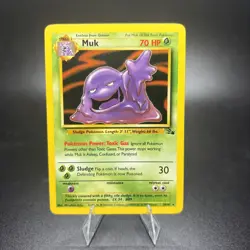 Pokemon TCG Muk 28/62 Fossil Set Rare Near Mint 1999 WoTC Unlimited NM -g - Image 1