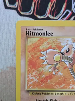 Pokemon TCG Hitmonlee 22/62 Non Holo Rare Fossil Unlimited Vintage WOTC 1999 - Image 3