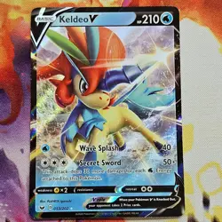 Keldeo V Holo Sword & Shield Base Set 053/202 NM Pokemon TCG - Image 1