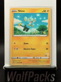 2021 Pokemon TCG - Shinx 091/264 Pikachu Stamped 45 NM - Image 1
