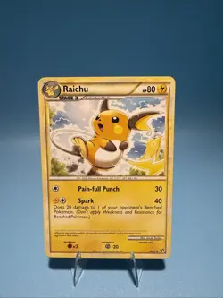 Pokemon: Raichu #33/90 Undaunted 2010 Non-holo Vintage - MP - M50 - Image 1
