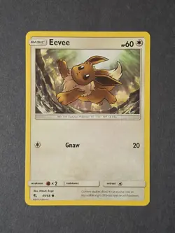 Eevee 49/68 Common Regular Non-Holo Hidden Fates Pokemon TCG NM - Image 1