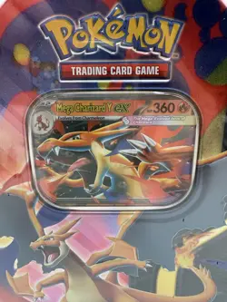 Pokemon Mega Charizard X & Y EX Tin Set - 1 of each - Factory Sealed - Image 4