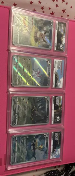 Ace 10 Gem Pack Vol 2 Art Rare Set Eevee Umbreon Leafeon Sylveon Chinese Pokemon - Image 1