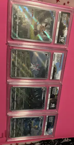 Ace 10 Gem Pack Vol 2 Art Rare Set Eevee Umbreon Leafeon Sylveon Chinese Pokemon - Image 2