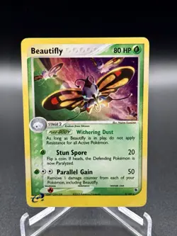 Pokemon TCG Beautifly 2/109 Ruby Sapphire Holo Rare MP/LP - Image 1