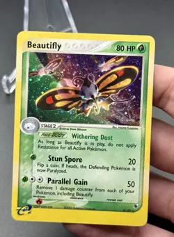 Pokemon TCG Beautifly 2/109 Ruby Sapphire Holo Rare MP/LP - Image 2