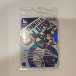 One Piece x Dodgers Collaborative Promo Card Monkey D. Luffy (Sealed) - Image 1