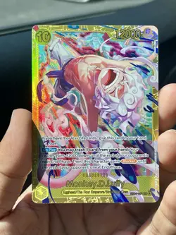 One Piece TCG GOLD SEC Monkey D Luffy Adventure On Kami’s Island EB04-061 OP15 - Image 2