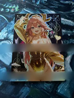 Yae Miko Waifu Card - Genshin Impact UR - Goddess Story Anime Collectible - Image 1