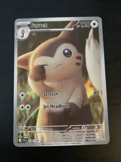 Pokemon TCG Furret 168/159 Illustration Rare Journey Together Holo NM Pack Fresh - Image 1