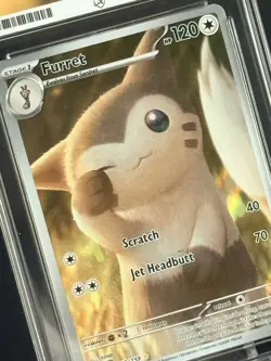 FURRET 168/159 Pokemon Journey Together Illustration Rare - ACE MINT 9 - Image 4