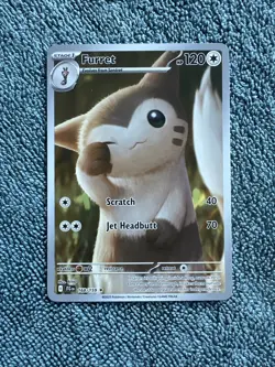 Pokemon TCG Furret Journey Together 168/159 Illustration Rare Card NM - Image 1