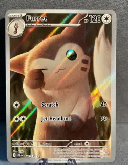 Furret 168/159 Pokemon TCG Journey Together Illustration Rare IR Full Art ✅ NEW - Image 1