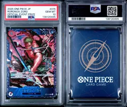 PSA 10 GEM MINT One Piece Card Card Roronoa Zoro Flagship Promo ST21-014 Japan - Image 4