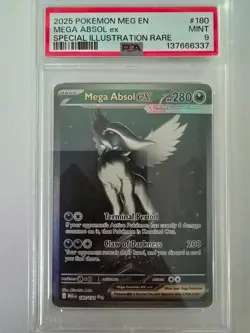 Mega Absol EX #180 – PSA 9 – Mega Evolutions – Full Art Holo Pokemon Card - Image 1