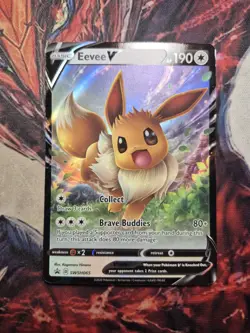 Eevee V - Promo Pokemon SWSH: Sword & Shield Black Star Cards SWSH065 NM - Image 1