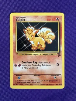 Vulpix Non-Holo 2000 WOTC Pokemon Card 99/130 Base 2 Set NM Vintage Common TCG - Image 1