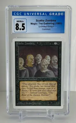 Scathe Zombies 2nd Edition / Unlimited Graded CGC 8.5 NM/Mint+ Legacy MTG Cards - Image 1