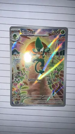 Pokemon TCG Simisage Black Bolt Holo Illustration Rare Card 090/086 SV - Image 2
