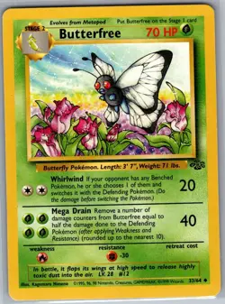 Butterfree 33/64 Non Holo Jungle - Pokemon Card - NM - Image 1