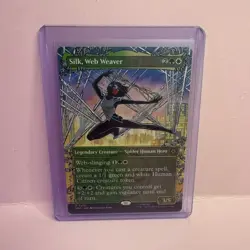 Silk Web Weaver Borderless - N/M - Spider Man - MTG Magic The Gathering Card - Image 1