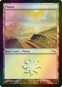 MTG Plains (287) Foil ** Mirrodin ** English (NM) - Image 1