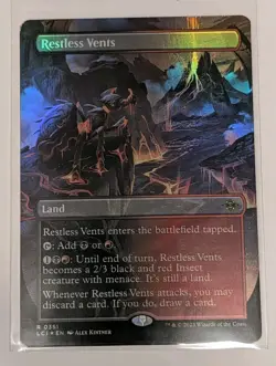 Restless Vents (Borderless) The Lost Caverns of Ixalan Foil - MTG RARE - Image 1