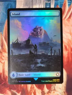 Island (0319) Foil Universes Beyond: Fallout Magic Gathering MTG PIP - Image 1