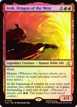 Iroh, Dragon of the West Foil Avatar: The Last Airbender NM MTG - Image 1