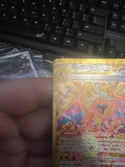 Charizard ex 228/197 Hyper Rare Obsidian Flames Pokemon NM Gold 228/197 - Image 2