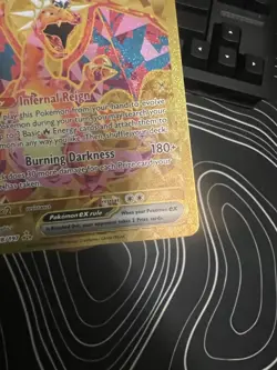 Charizard ex 228/197 Hyper Rare Obsidian Flames Pokemon NM Gold 228/197 - Image 4