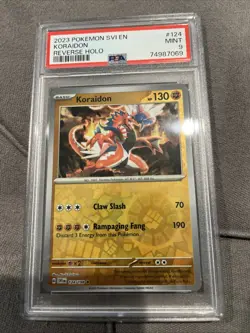 Pokemon TCG Koraidon Reverse Holo Card 124/198 Scarlet & Violet Base Set - Image 1