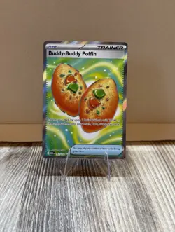 Buddy-Buddy Poffin 167/132 Full Art Trainer Me01 Mega Evolution Pokemon Card NM - Image 1