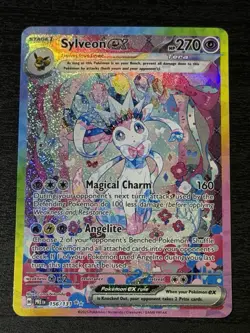 Pokemon Prismatic Evolutions Sylveon EX #156 SIR Raw Card NM (Read Below) - Image 1