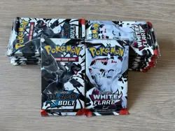 20x Pokemon English Black Bolt & White Flare PACKS - FACTORY SEALED (10x Each) - Image 2