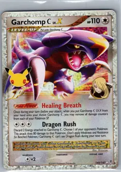 Garchomp C LV.X 145/147 Celebrations: Classic Collection - Pokemon Card - NM - Image 1