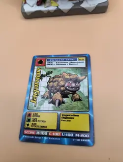 Digimon Card Jagamon Bo-26 Trading Card TCG 1999 Vintage - Image 2