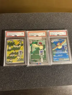 2023 POKEMON OBF EN PSA 9 Set - Pidgey, Pidgeotto, Pigeot ex - Image 1