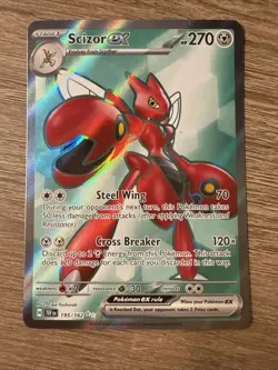 Pokemon Temporal Forces Scizor ex 195/162 Ultra Rare Full Art Never Played - Image 1